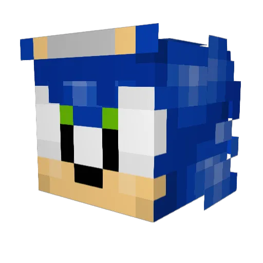 xd_bjerre Minecraft avatar head, 3D render