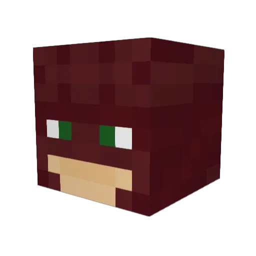 xd_chango Minecraft avatar head, 3D render