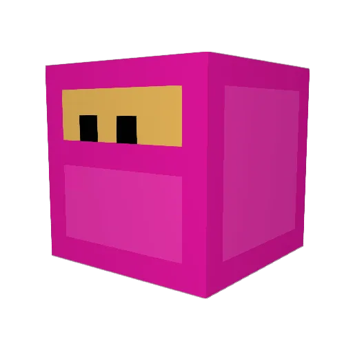 xdallu Minecraft avatar head, 3D render