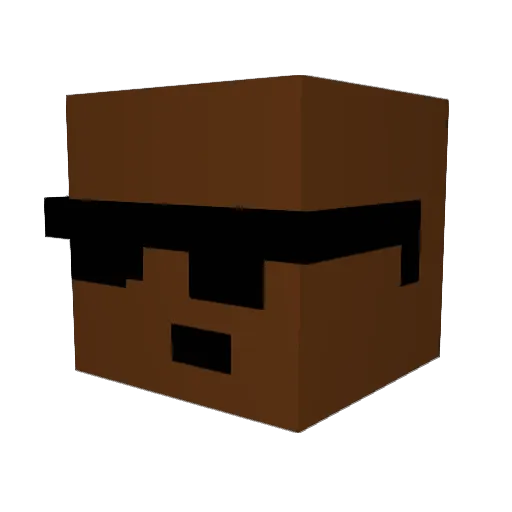 xdannniex Minecraft avatar head, 3D render