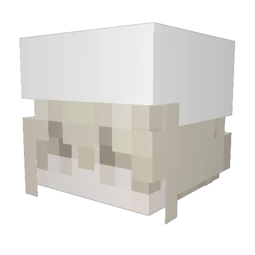 xdate Minecraft avatar head, 3D render