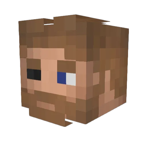 xdavidx_05 Minecraft avatar head, 3D render