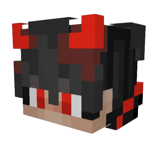 xdaw123 Minecraft avatar head, 3D render