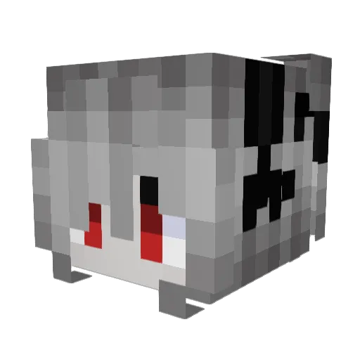 xdd43 Minecraft avatar head, 3D render