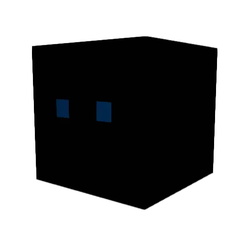 xdddF Minecraft avatar head, 3D render