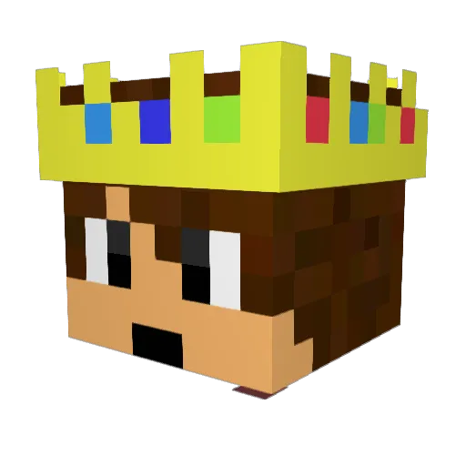 xdddragos Minecraft avatar head, 3D render
