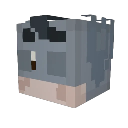 xddev Minecraft avatar head, 3D render
