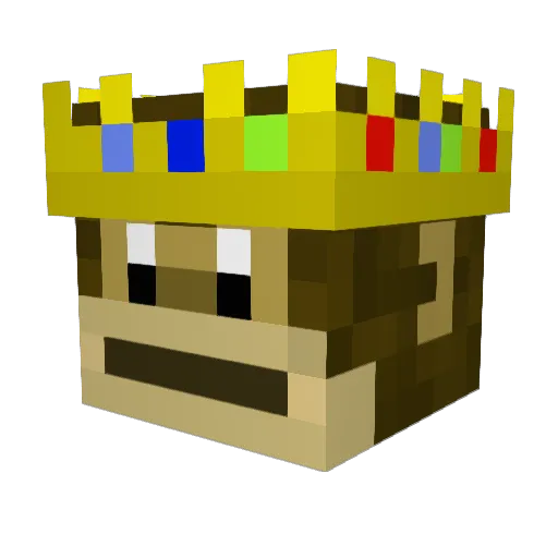 xde_Stanger Minecraft avatar head, 3D render