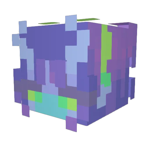 xdeadbodies Minecraft avatar head, 3D render