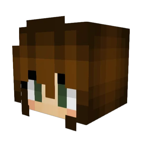 xdeadlycreed Minecraft avatar head, 3D render