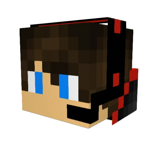 xdeshline Minecraft avatar head, 3D render