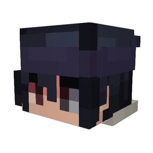 xdevyx Minecraft avatar head, 3D render