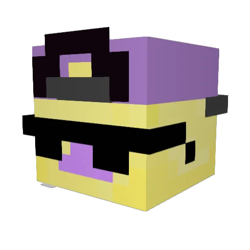 xdexecfrt Minecraft avatar head, 3D render