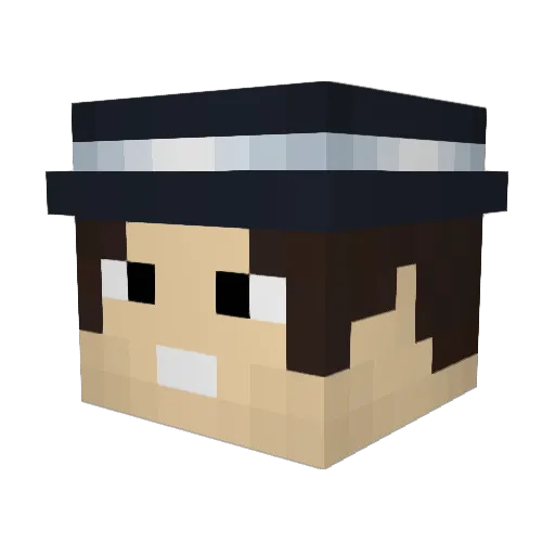 xdeylife Minecraft avatar head, 3D render