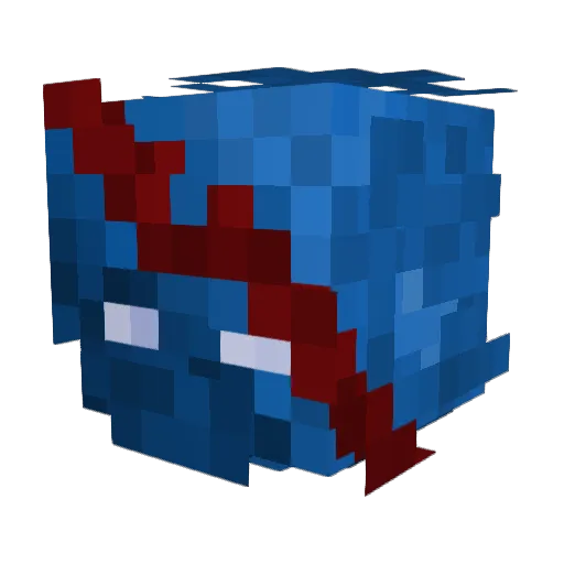 xdiarz Minecraft avatar head, 3D render