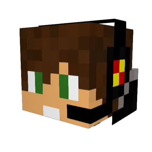 xdidi0 Minecraft avatar head, 3D render