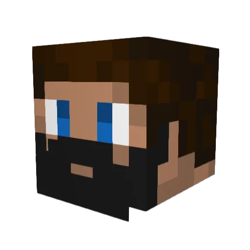 xdiogo12 Minecraft avatar head, 3D render