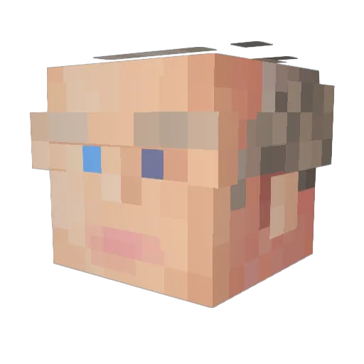 xdjermund345 Minecraft avatar head, 3D render
