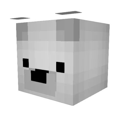 xdlive_fanz Minecraft avatar head, 3D render