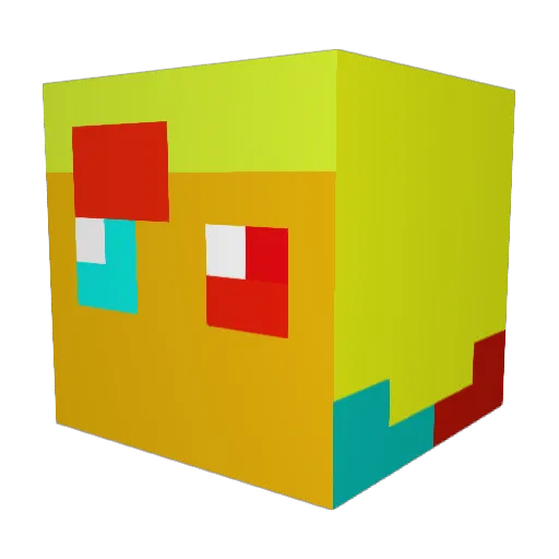 xdmikey3676 Minecraft avatar head, 3D render