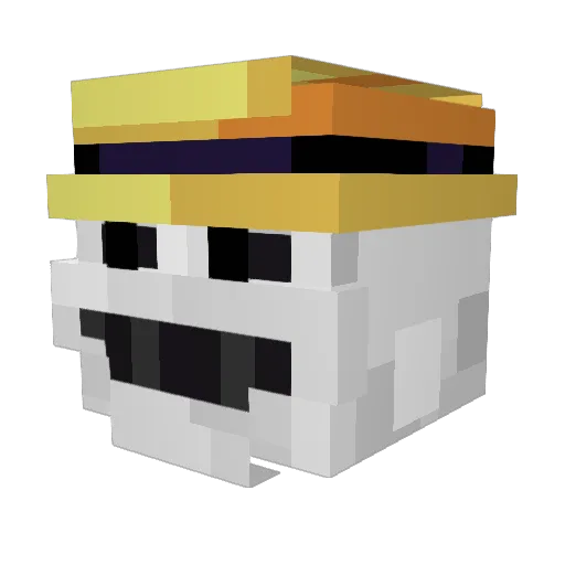 xdohik Minecraft avatar head, 3D render