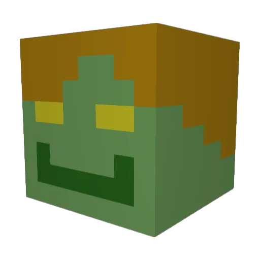 xdoliven123 Minecraft avatar head, 3D render