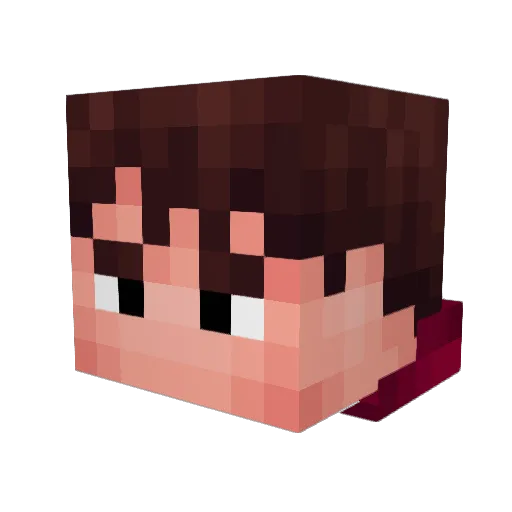 xdomix723 Minecraft avatar head, 3D render