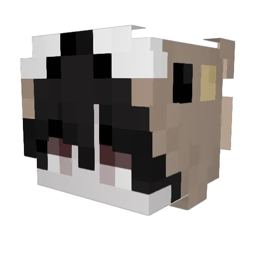 xdr2 Minecraft avatar head, 3D render
