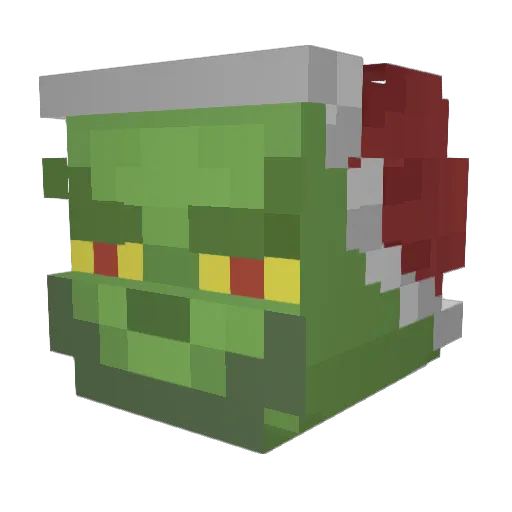 xdsaibad Minecraft avatar head, 3D render