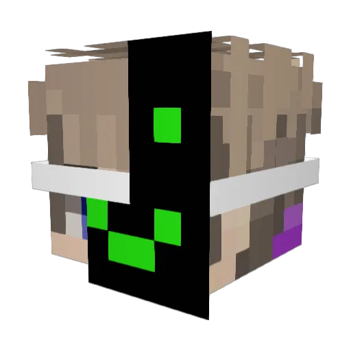xdsas Minecraft avatar head, 3D render