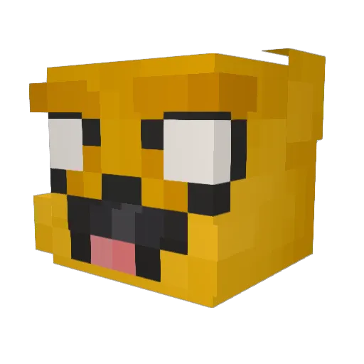 xdtz Minecraft avatar head, 3D render