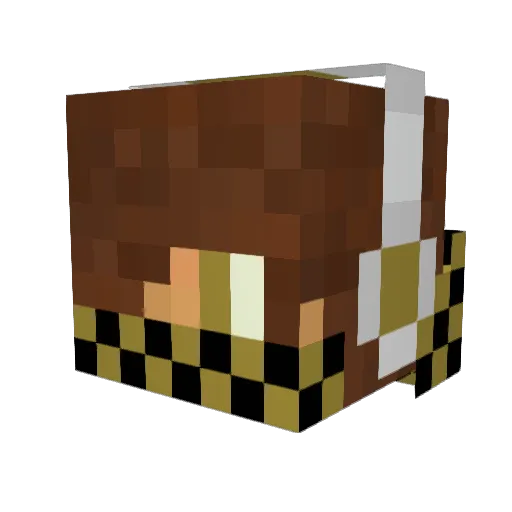 xdxnnyx Minecraft avatar head, 3D render