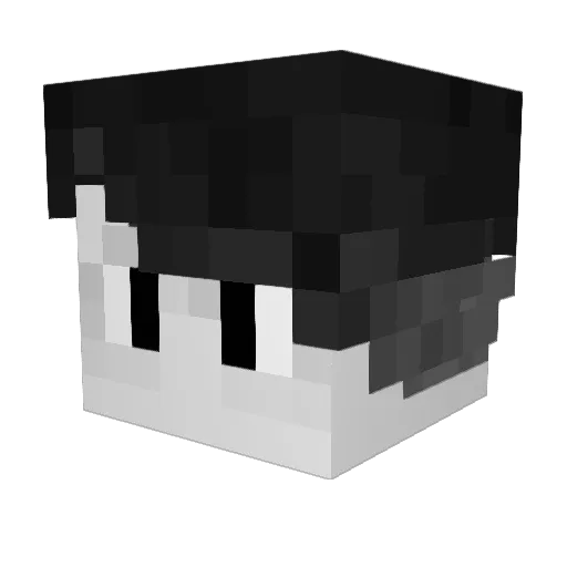 xe33 Minecraft avatar head, 3D render