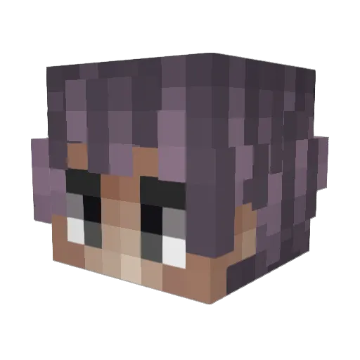 xeapy Minecraft avatar head, 3D render