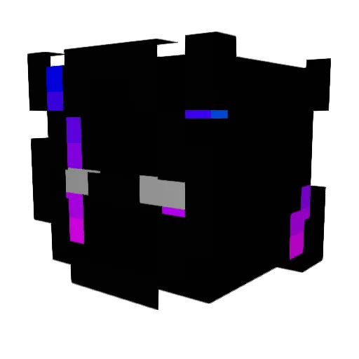 xecry Minecraft avatar head, 3D render