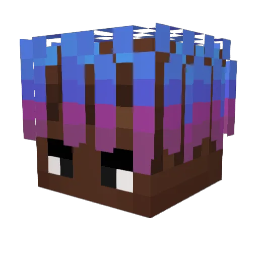 xeedecc Minecraft avatar head, 3D render