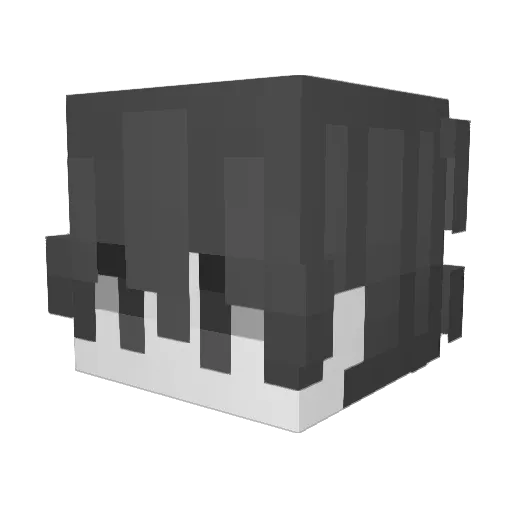 xeeei Minecraft avatar head, 3D render