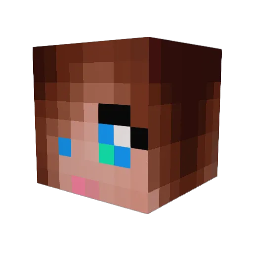 xeesoxee_____ Minecraft avatar head, 3D render