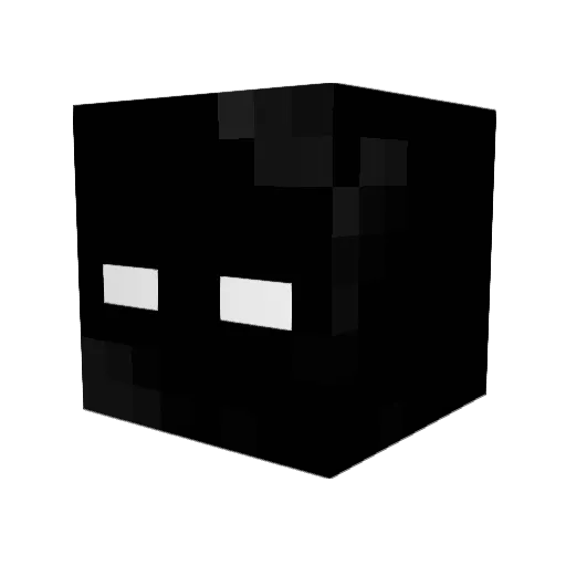 xehji Minecraft avatar head, 3D render
