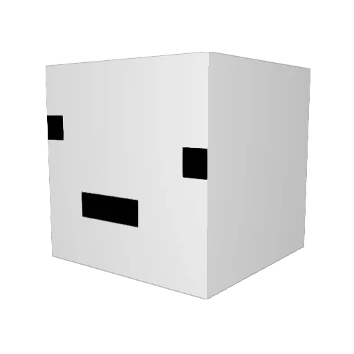 xeiaat Minecraft avatar head, 3D render