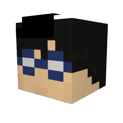 xejo_agui Minecraft avatar head, 3D render