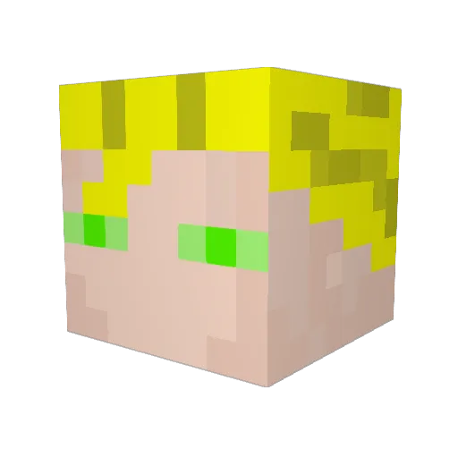 xela113 Minecraft avatar head, 3D render