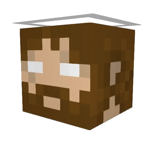 xela404 Minecraft avatar head, 3D render