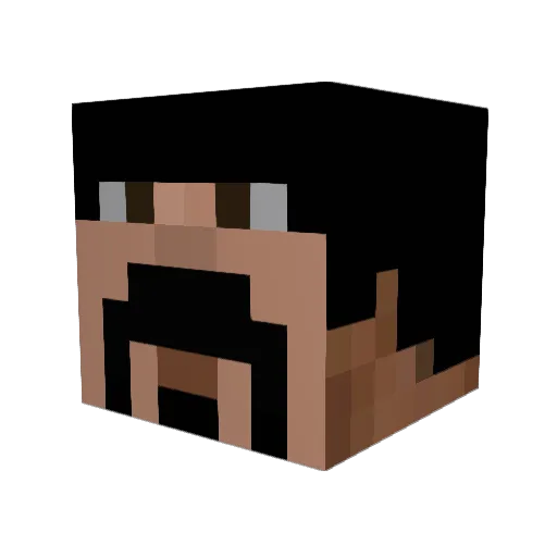 xela85 Minecraft avatar head, 3D render