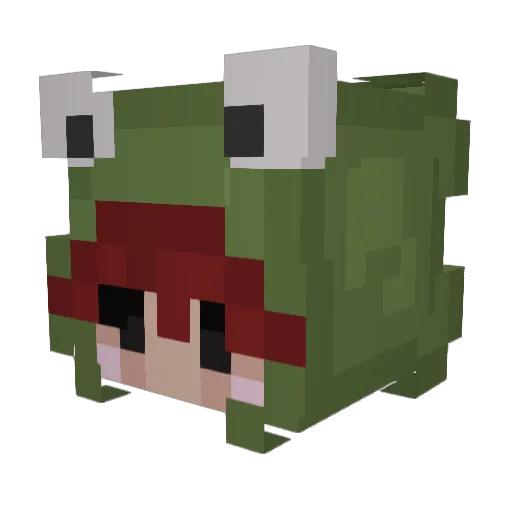 xellieee Minecraft avatar head, 3D render