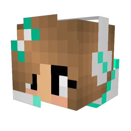 xemmachx Minecraft avatar head, 3D render