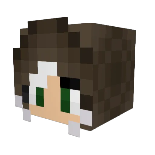 xemobunnyx Minecraft avatar head, 3D render