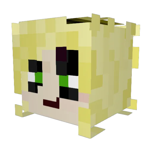xena_88 Minecraft avatar head, 3D render