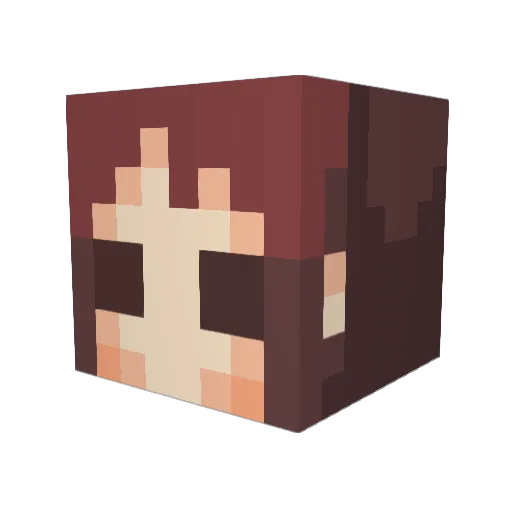 xenb Minecraft avatar head, 3D render