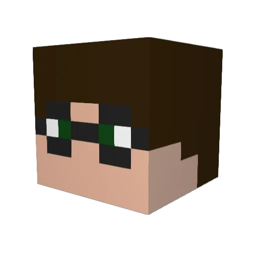 xendo3333 Minecraft avatar head, 3D render